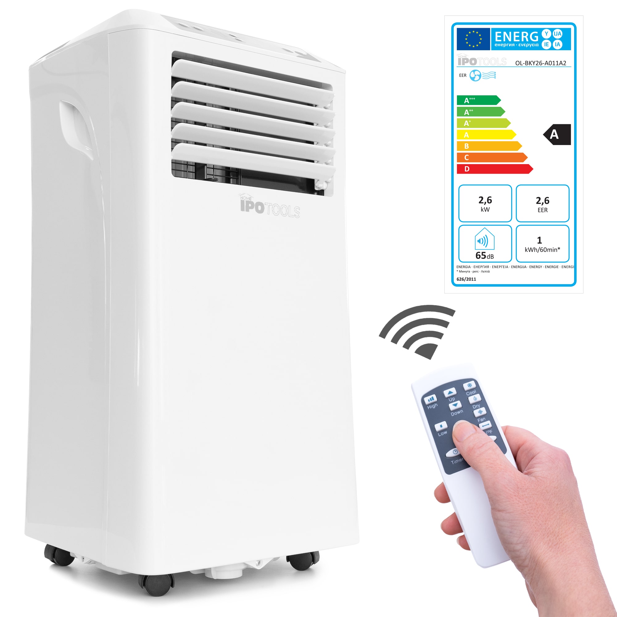 IPOHOME 3v1 prenosna klimatska naprava 9000 BTU - 2,6 kW