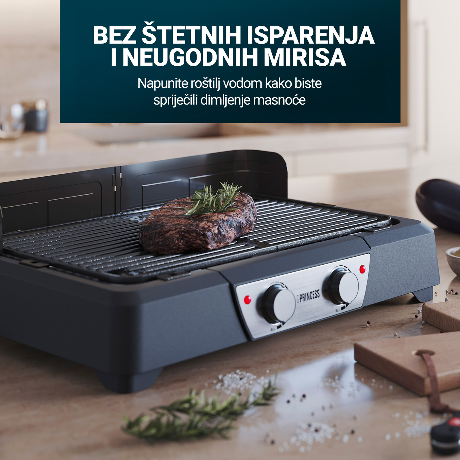 Električni namizni žar Princess_8_HR